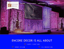 Tablet Screenshot of encoredecorinc.com